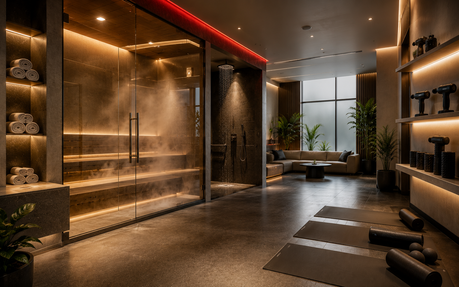 Steam Bath & Recovery Zone at TNT Gyms Kharar